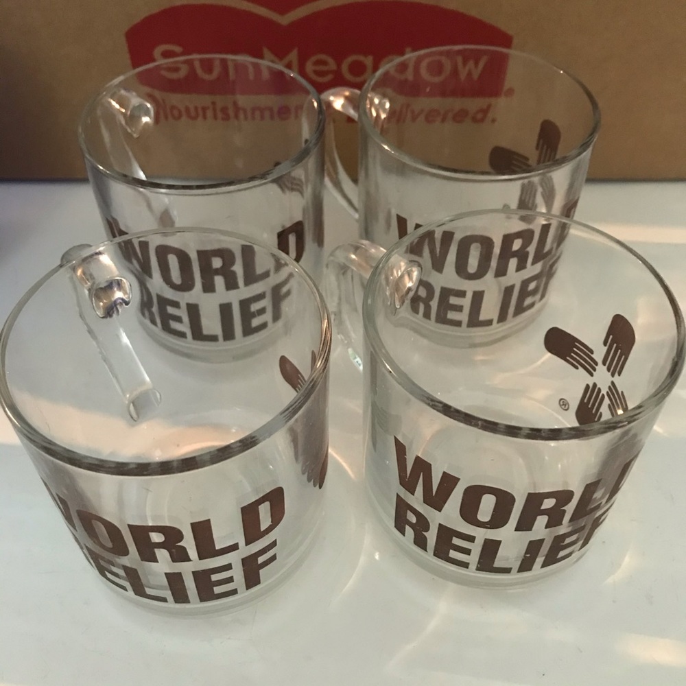 3 Luminarc Glass Mugs